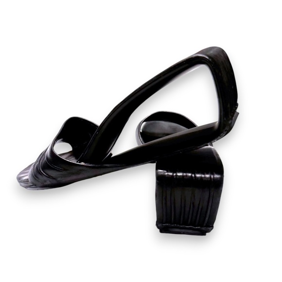 United Nude Mobius Fold Sandals – Black Leather – Size 39 - Picture 7 of 8